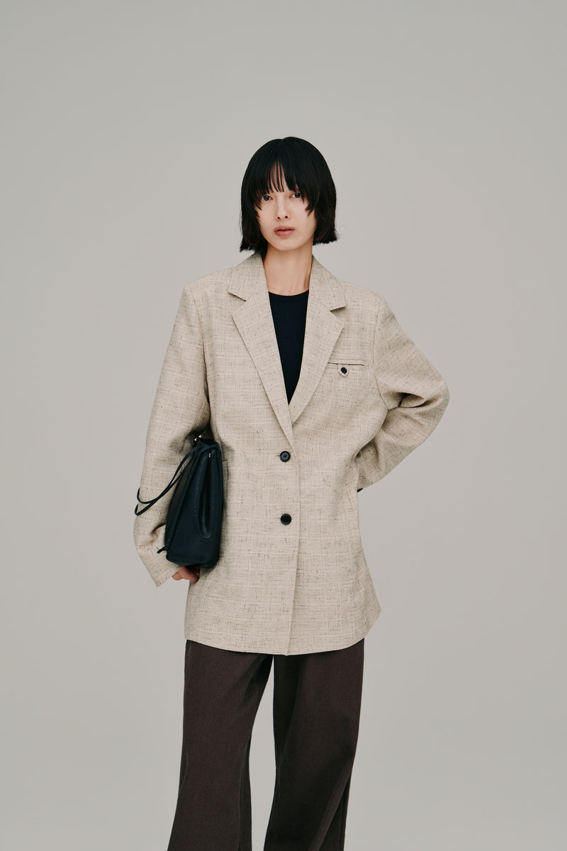 tweed tailored jacket - Hella (ヘラ）公式通販サイト