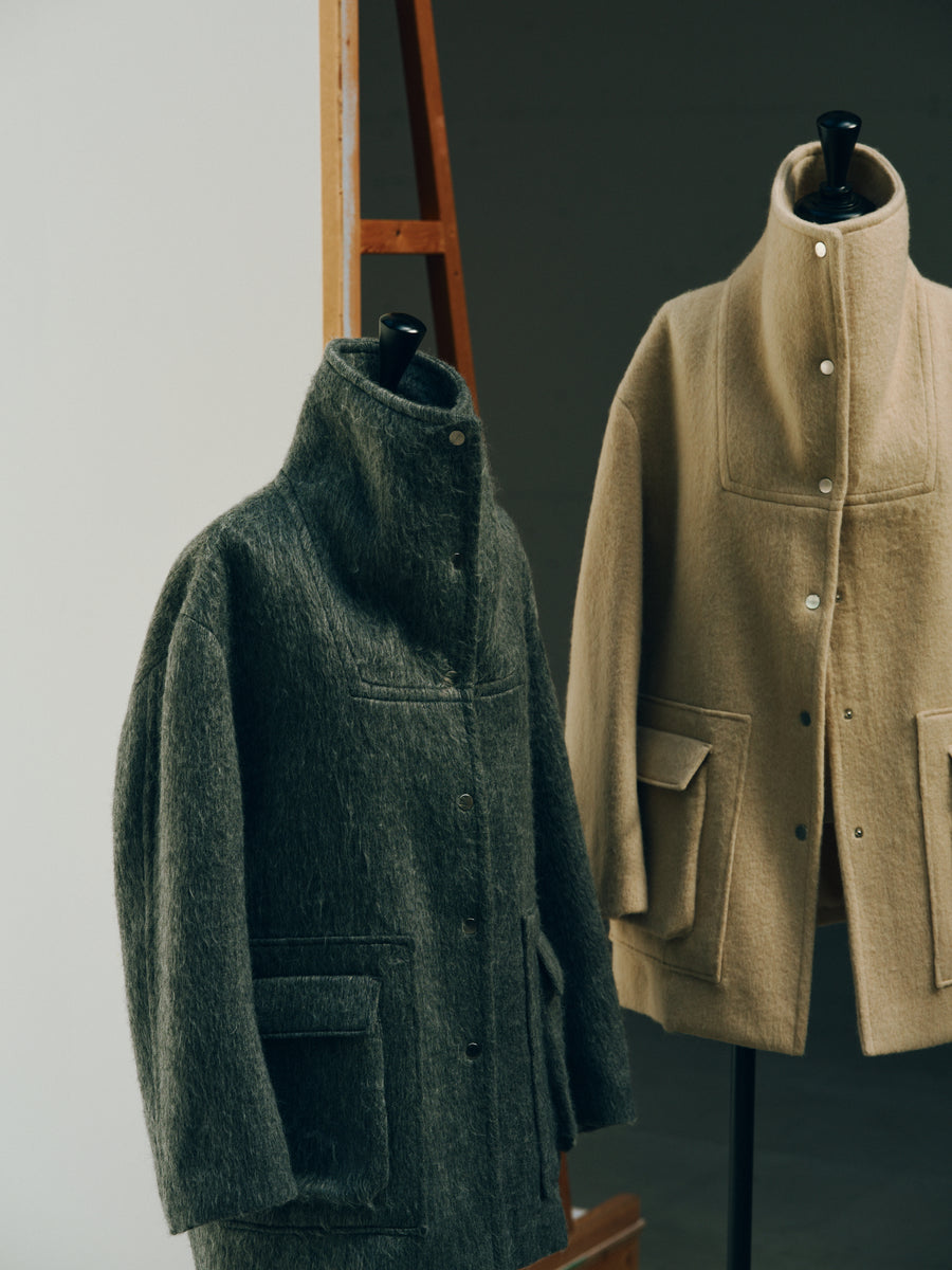 ジャケット・アウター Hella shaggy wool coat 楽天市場】Hella ヘラwool shaggy coat ウールシャギーコート
