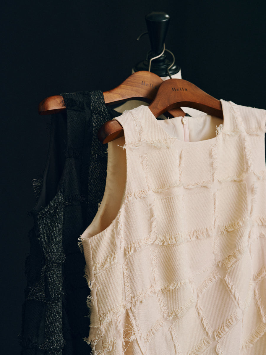 cut jacquard patchwork dress - Hella (ヘラ）公式通販サイト