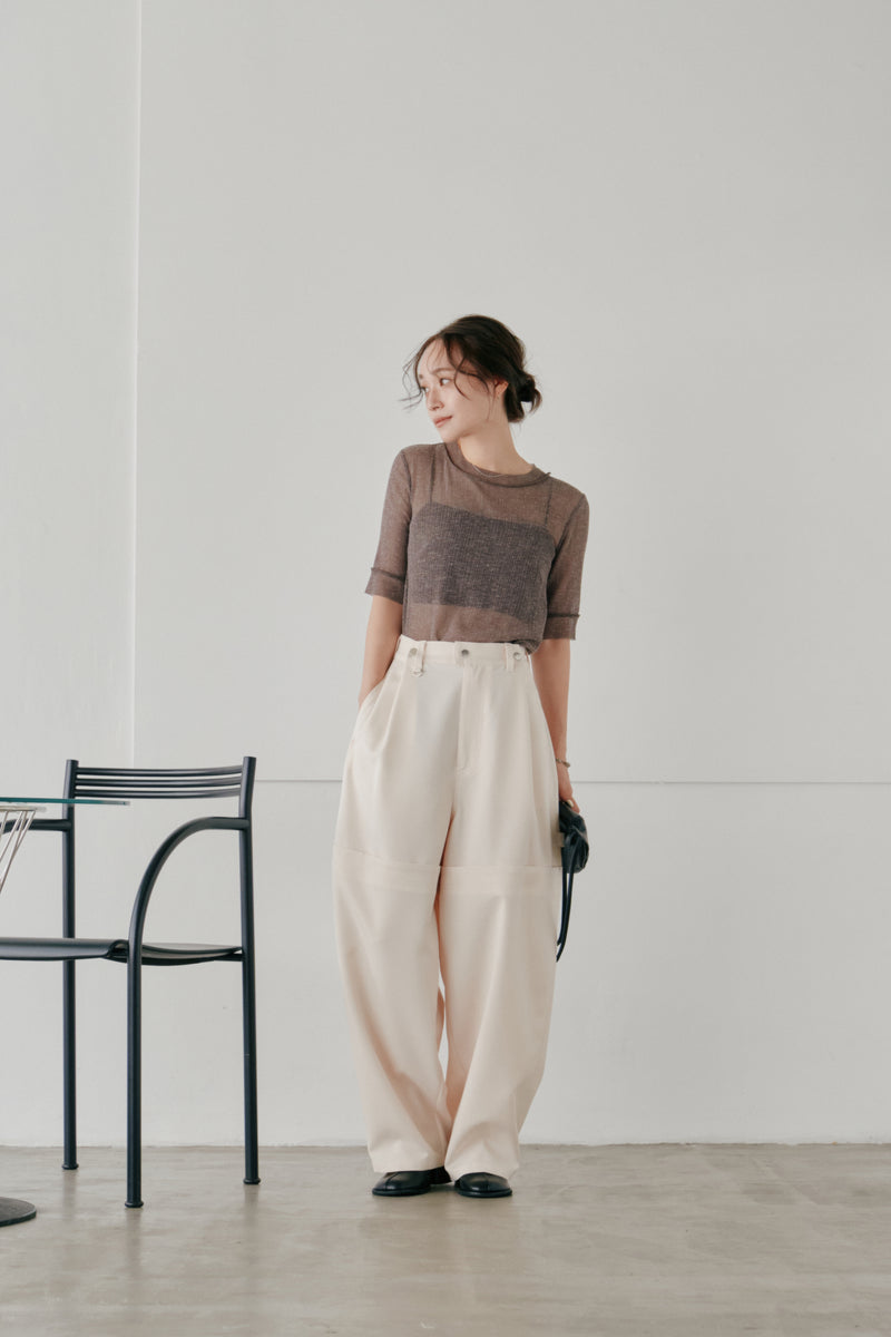 tuck cocoon pants - Hella (ヘラ）公式通販サイト
