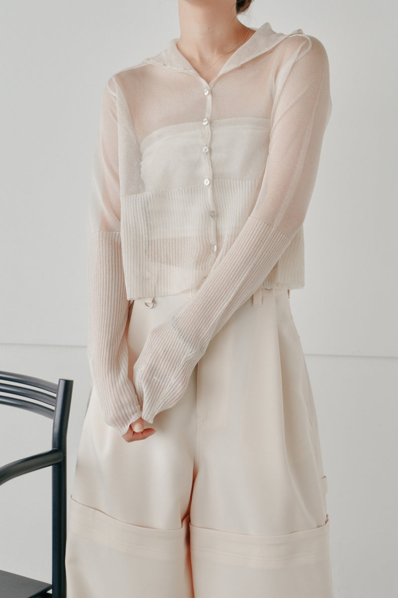 sheer high neck cardigan - Hella (ヘラ）公式通販サイト