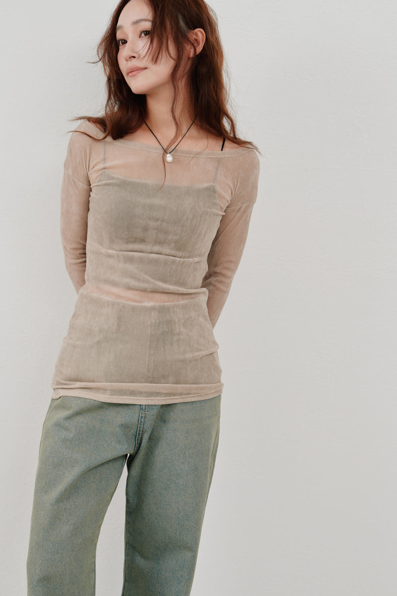 flocky tulle top - Hella (ヘラ）公式通販サイト