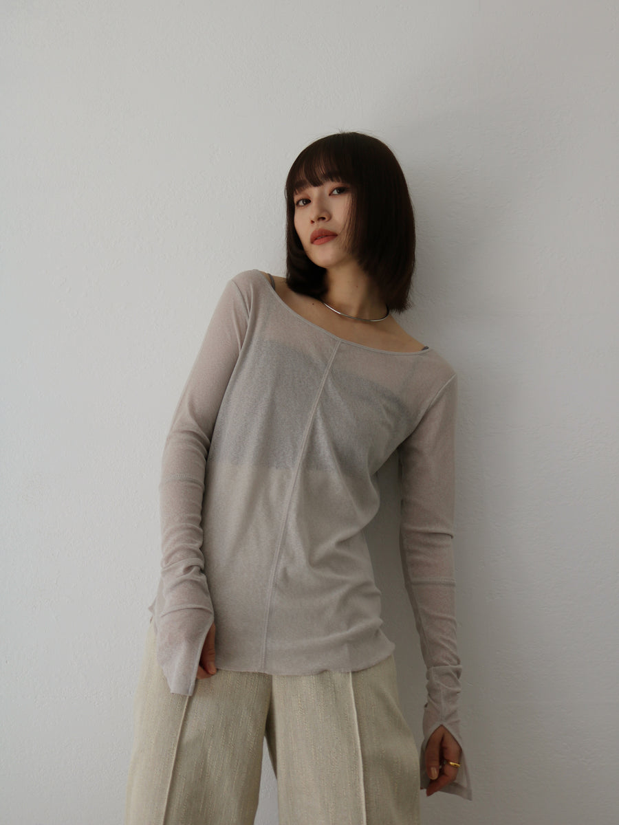 LONG SLEEVE SHEER TEE - Hella (ヘラ）公式通販サイト