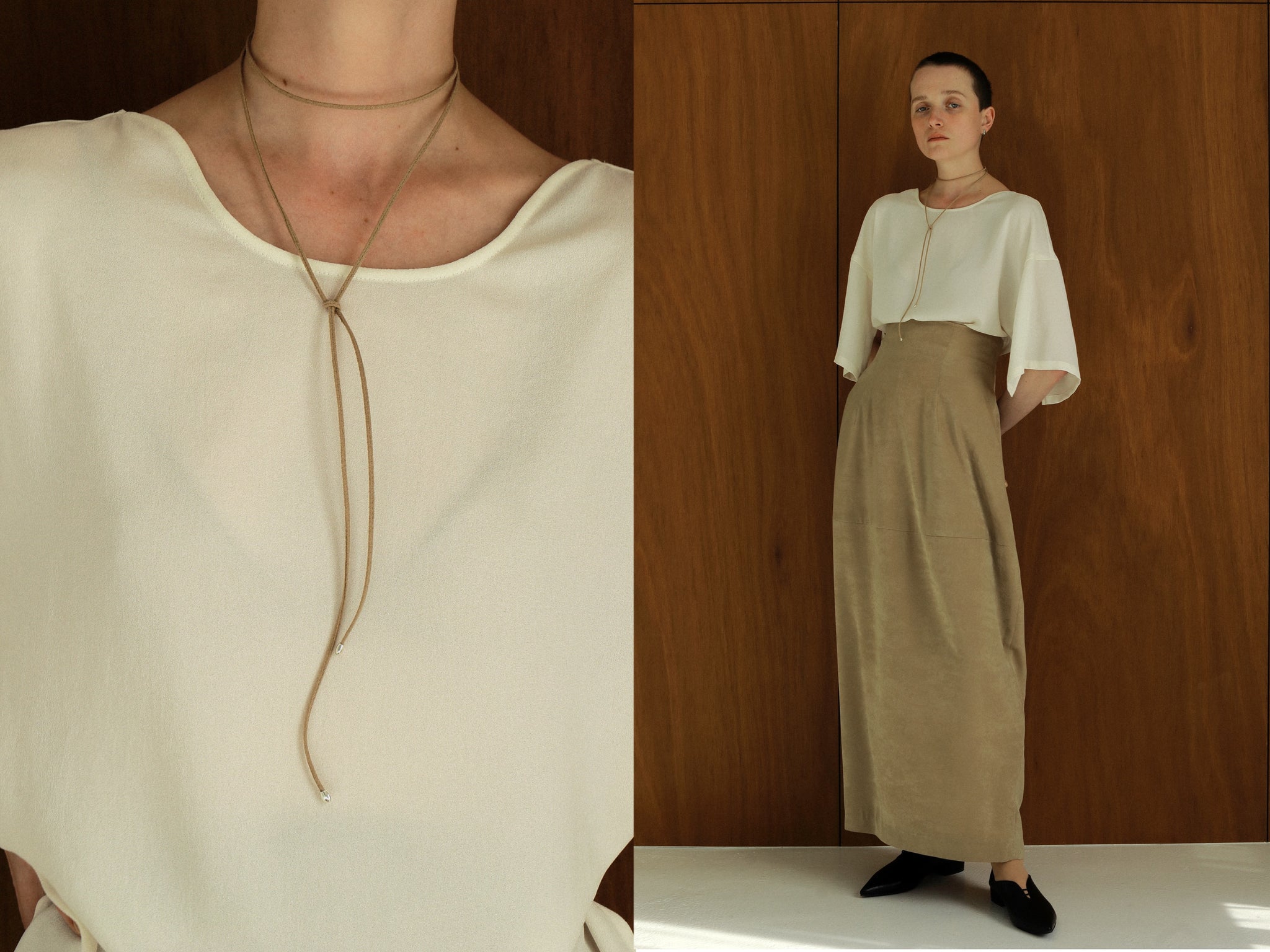 23 Hella SUMMER COLLECTION【 SLIT SLEEVE GEORGET BL / HIGH WAIST COCOON SK 】