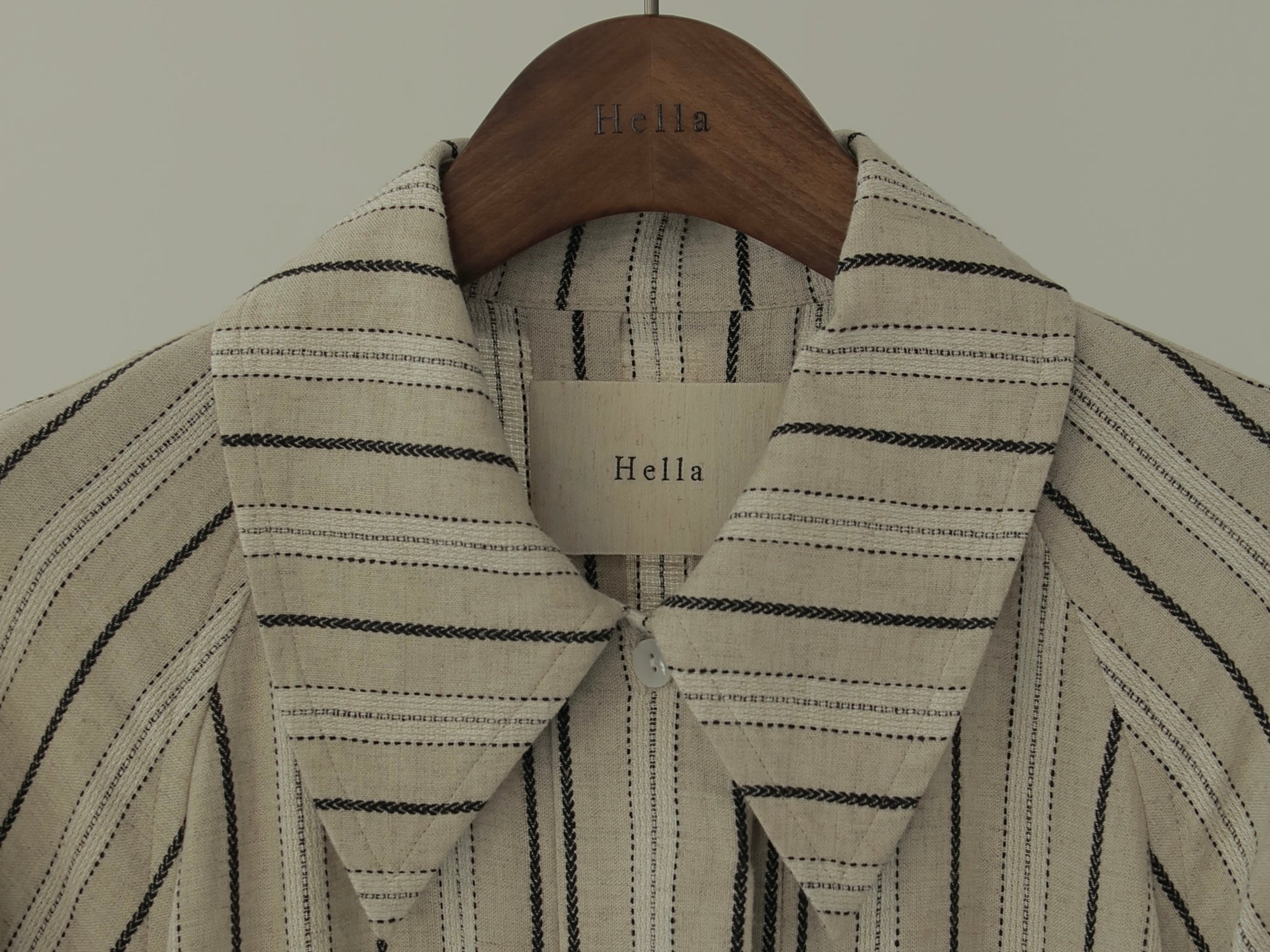 22 Hella SPRING COLLECTION【 PART 1-3 】STRIPE LINEN COAT