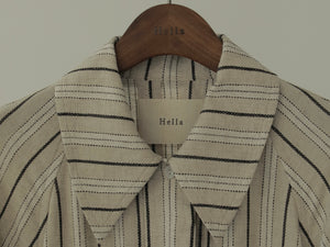 22 Hella SPRING COLLECTION【 PART 1-3 】STRIPE LINEN COAT