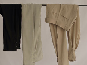 21' Hella summer collection【 Part 2-3 】hem button tapered pants