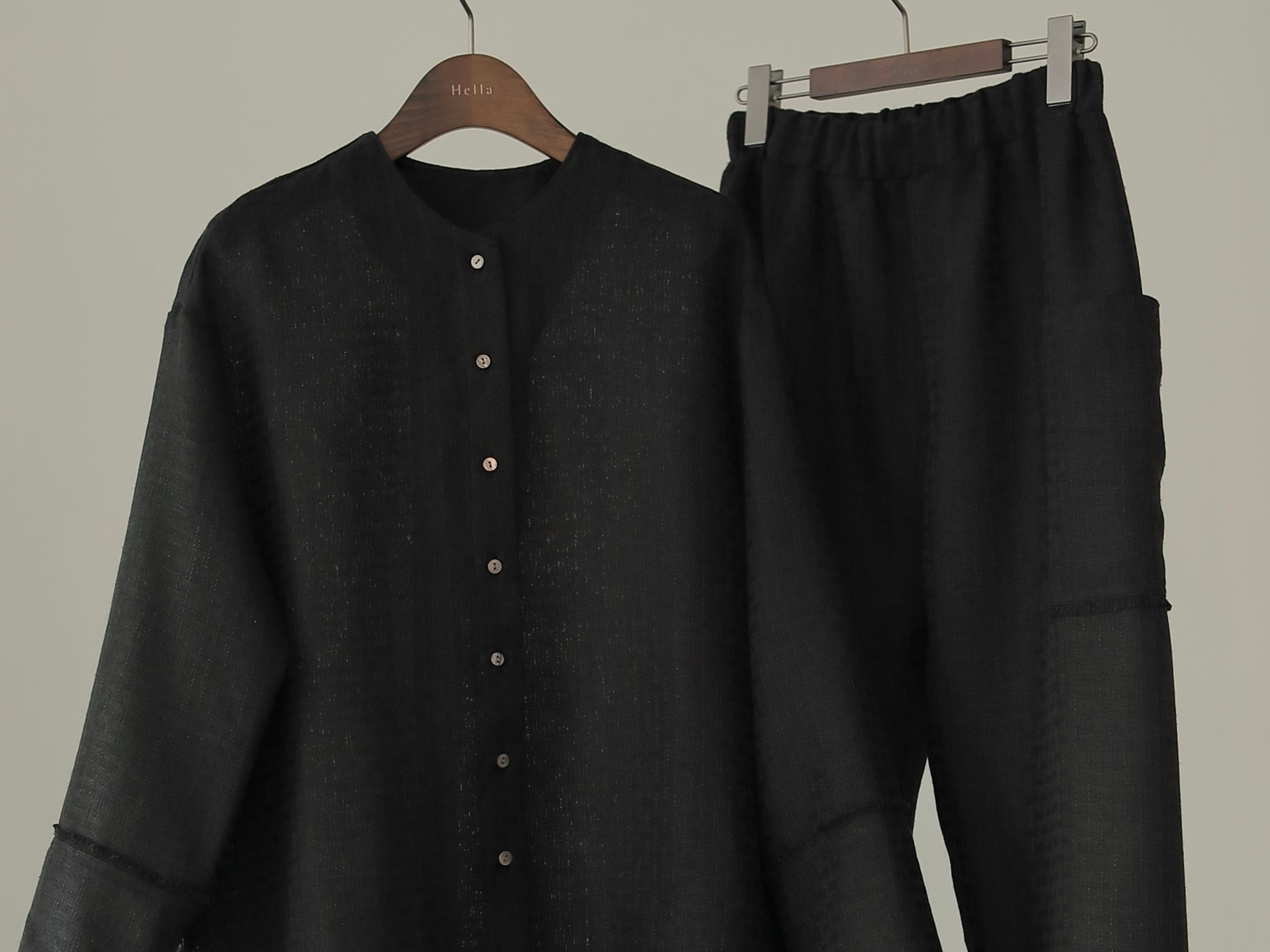 22 Hella SPRING COLLECTION【 PART 2-2 】TWEEDY LONG BLOUSE / TWEEDY PANTS
