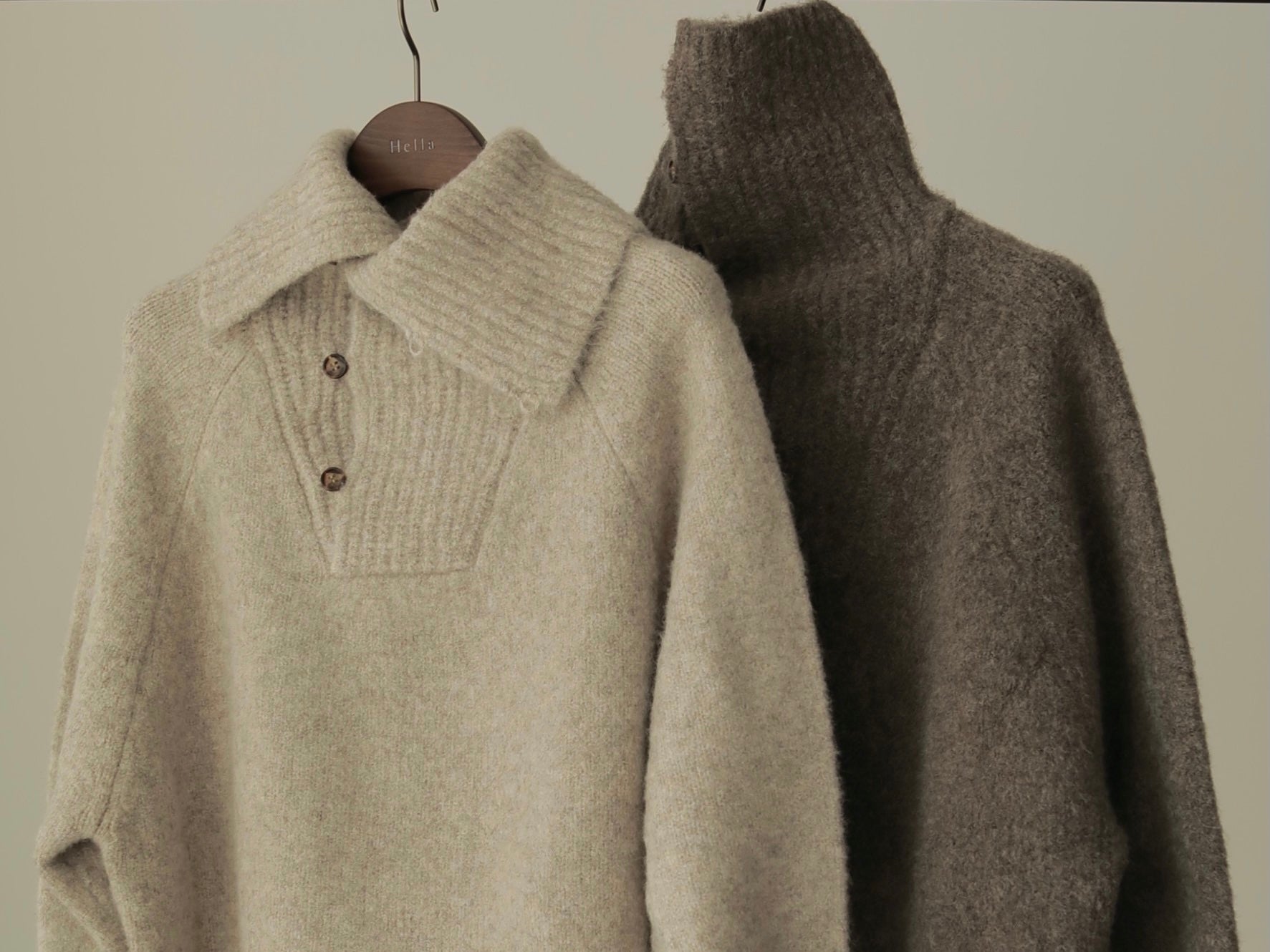 21 Hella WINTER COLLECTION【 PART 2-3 】UNEVEN COLOR TURTLE KNIT