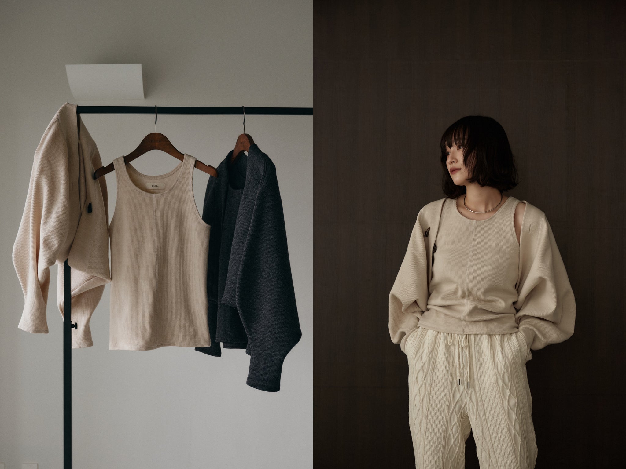 22 Hella FALL COLLECTION【 RIB BOLERO / RIB TANK TOP 】