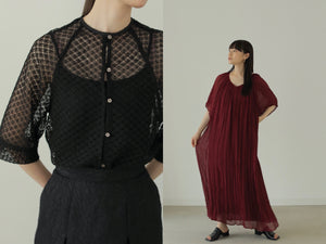 22 Hella SUMMER COLLECTION【 PART 2-3 】RAGLAN RACE BLOUSE / CREPE BACKTIE DRESS