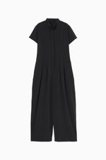 画像をギャラリービューアに読み込む, wide tuck jumpsuit
