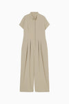 wide tuck jumpsuit