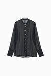 Sheer Check Slim Shirt