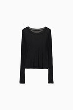 画像をギャラリービューアに読み込む, Modal Wool Sheer Top
