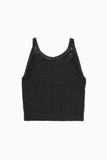 画像をギャラリービューアに読み込む, crochet edging knit top
