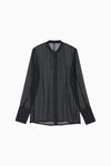 Sheer Check Slim Shirt