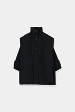 画像をギャラリービューアに読み込む, Hooded Stole Rever Coat
