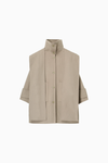 Hooded Stole Rever Coat
