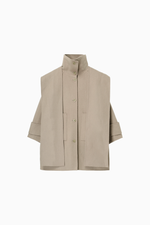 画像をギャラリービューアに読み込む, Hooded Stole Rever Coat

