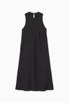 Check Flare Panel Dress