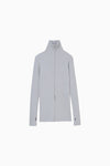 zip up rib knit