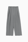 double tuck wide pants