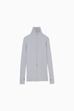 画像をギャラリービューアに読み込む, zip up rib knit
