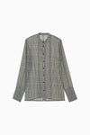 Sheer Check Slim Shirt