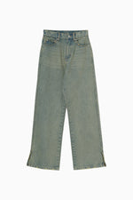 画像をギャラリービューアに読み込む, side hem slit denim
