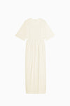 waist side slit cocoon dress