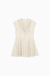 Cut Jacquard Peplum Hoodie