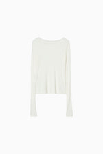 画像をギャラリービューアに読み込む, Modal Wool Sheer Top
