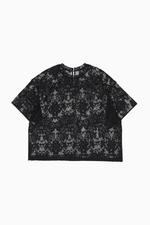 画像をギャラリービューアに読み込む, rascel lace half sleeve top
