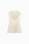 Cut Jacquard Peplum Hoodie