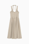 Tulle Insert V Dress