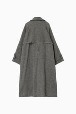 画像をギャラリービューアに読み込む, Linen Wool Trench Coat
