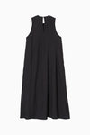 Check Flare Panel Dress