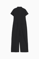 画像をギャラリービューアに読み込む, wide tuck jumpsuit
