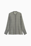 Sheer Check Slim Shirt