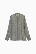画像をギャラリービューアに読み込む, Sheer Check Slim Shirt
