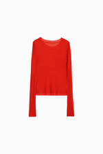 画像をギャラリービューアに読み込む, Modal Wool Sheer Top

