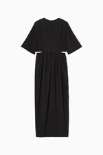 画像をギャラリービューアに読み込む, waist side slit cocoon dress
