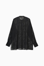 画像をギャラリービューアに読み込む, cut jacquard long shirt
