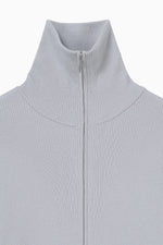 画像をギャラリービューアに読み込む, zip up rib knit
