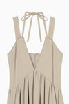 Tulle Insert V Dress