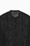cut jacquard long shirt