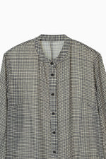 画像をギャラリービューアに読み込む, Sheer Check Slim Shirt
