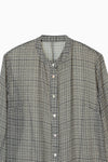 Sheer Check Slim Shirt