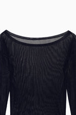 画像をギャラリービューアに読み込む, flocky tulle top
